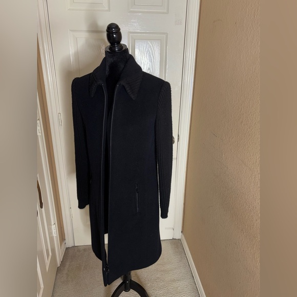 Bella Bicchi Women's classic Angora And Virgin Wool coat black Size 6 - Picture 6 of 13